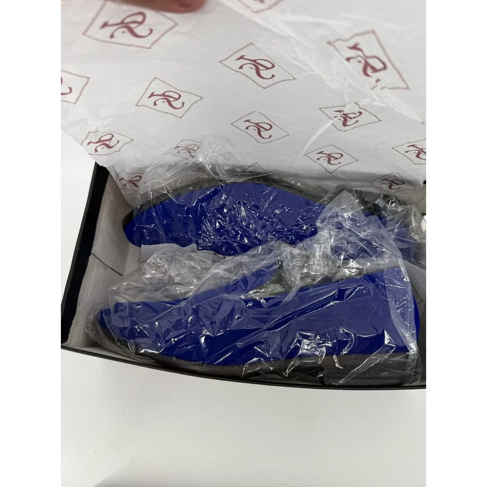 St Patrick Sparko 03 Mens Royal Blue Velvet Loafers Formal Slip On Shoes Size 11